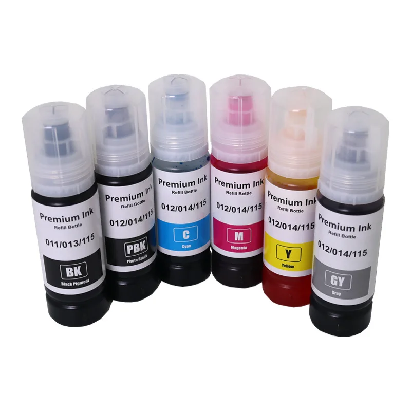 Refill Ink 70ML for Epson L8160 L8168 L8180 L8188 ET-8500 ET-8550 EW-M873T EW-M973A3T 552 554 011 012 013 014 114 115 116 printer supplies,ink cartridge,inkjet ink cartridge