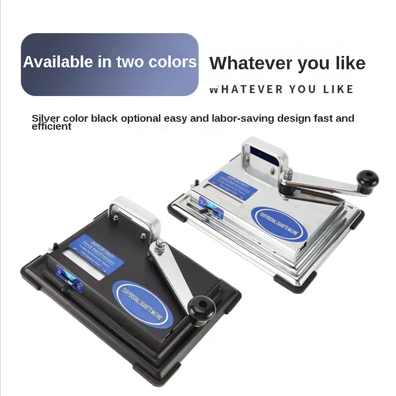 

Hand-cranked Tobacco Rolling Machine Stainless Steel Cigarette Maker Roller Manual Cigarette Filling Machine Smoking DIY Tools