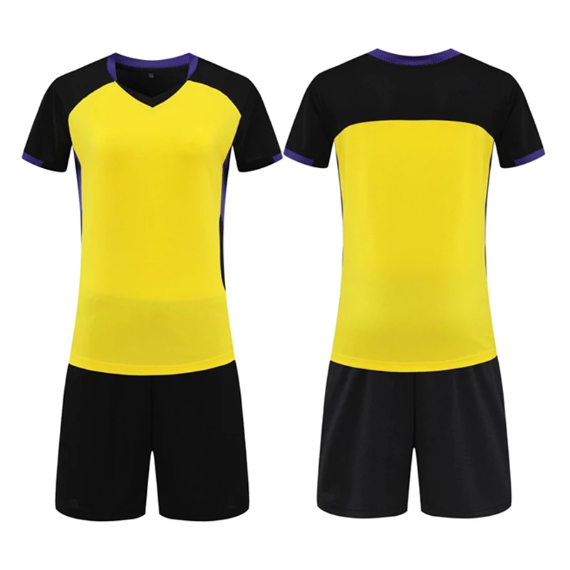 Women Volleyball Set Short Sleeves Volleyball Shirt Pocket Shorts Female Training Jersey Fitness Running Sports Suit