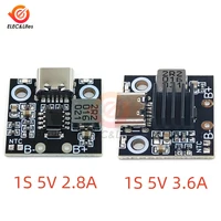 5V 2.8/3.6A Charge Discharge Module 18650 Lithium Battery Charging Boost Power Board Step-up Charge Protection Module Type-C USB 1