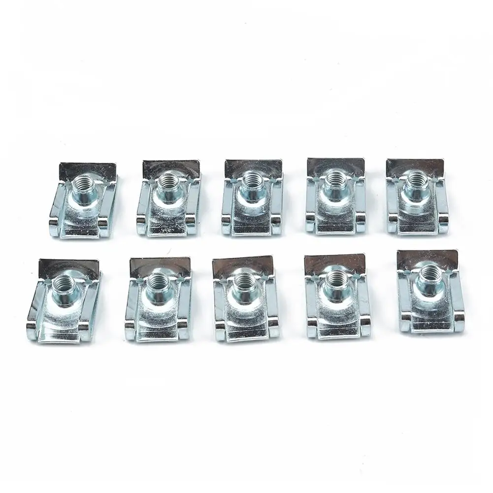 10 Pcs Stainless Steel 304 Car Motorcycle Type-B  Reed  Nuts High-elasticity High-strength Chimney Nuts Fixings