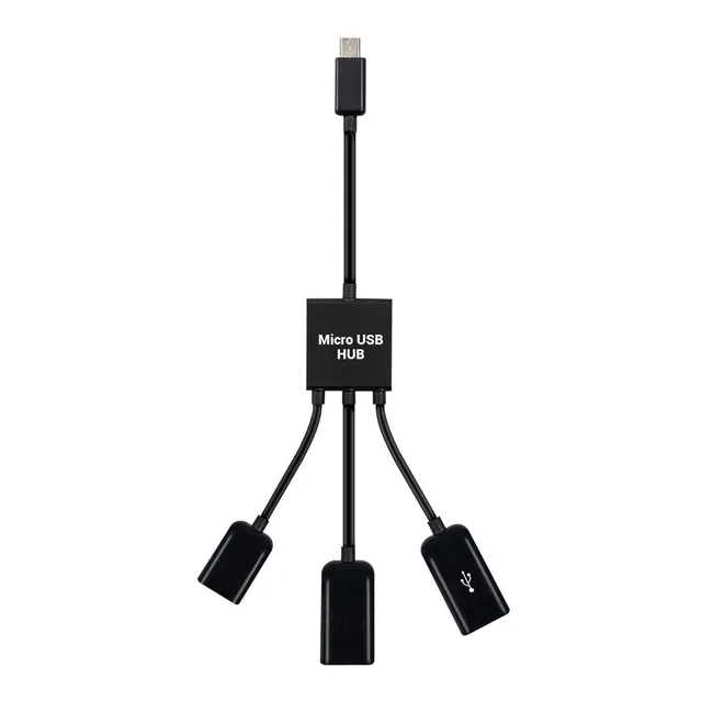 3 in1 Micro USB TYPE-C OTG Hub Adapter For Smartphone / Tablet Micro USB Splitter Compatible With Apple, Samsung, Lenovo, Asus