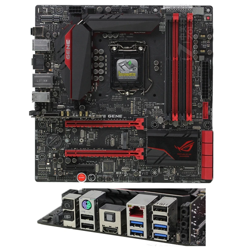 Scheda Madre Intel Z97 Maximus Vii Gene M7G Usata Scheda Madre Desktop Originale Lga1150 Lga 1150 Ddr3 32Gb Usb2.0 Usb3.0 Sata3