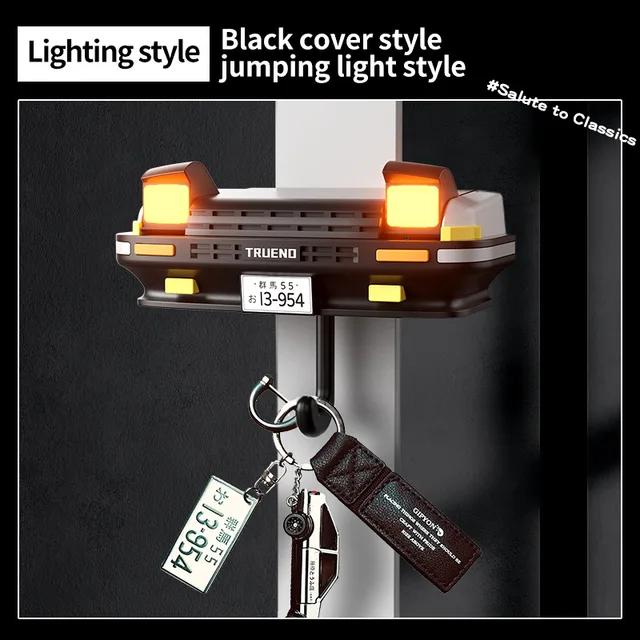 AE86 voiture créatif crochet phare clé support de rangement porte-clés pour véhicule décoration porte-clés 1
