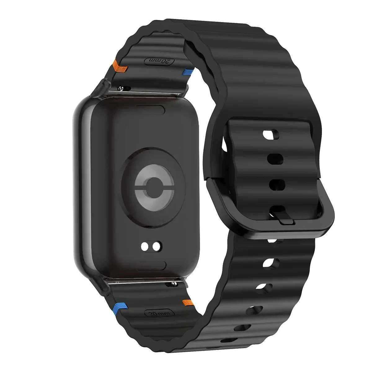 Wave Pattern Silicone Sports Strap | Replacement Wristband