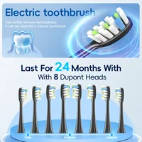 Electric Toothbrush 8 Brush Heads Sonic Electric Toothbrush with 40000VPM Deep Clean 4 Modes Rechargeable for Adults 4