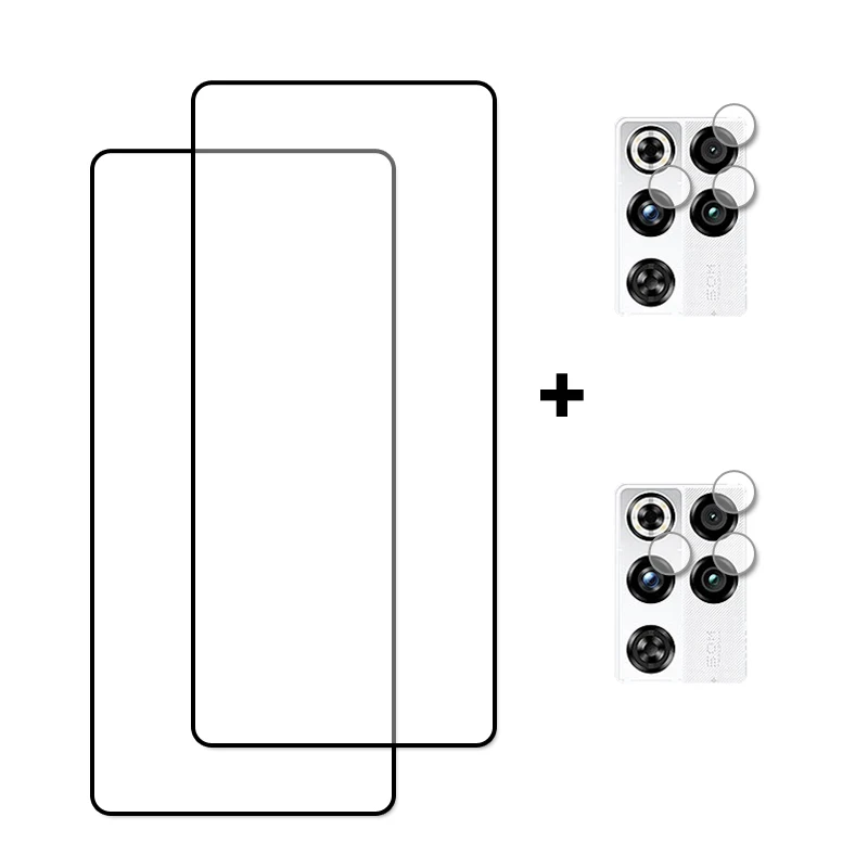 Premium Full Cover Tempered Glass Screen and Camera Protector