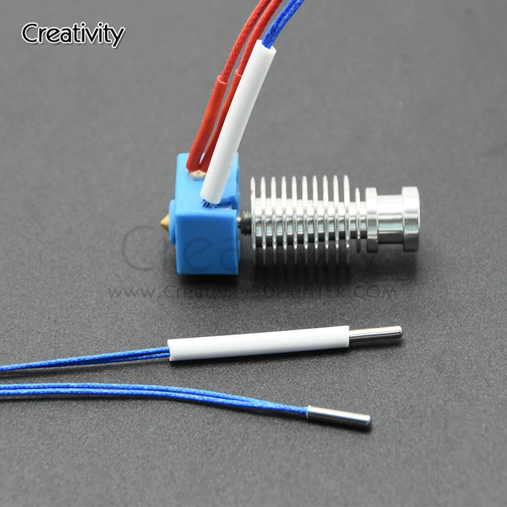 Creativity High temperature 280℃ ATC Semitec 104GT-2 104NT-4-R025H42G Thermistor Cartridge For ED V6 Volcano Heater Block