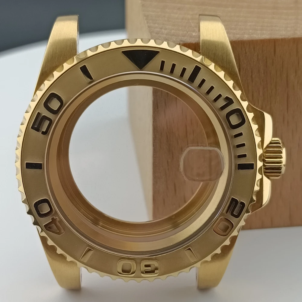 Premium 40.5MM Sapphire Glass GMT Case with Bidirectional Rotating Bezel for 28.5MM Dial and 20mm Strap