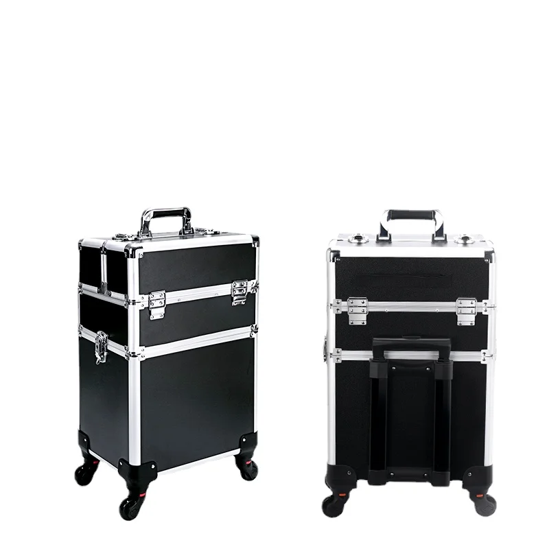 

Trolley Cosmetic Case Tattoo Manicure Toolbox Professional Makeup Fixing Artist Large Capacity Facial Beauty makeup appliance