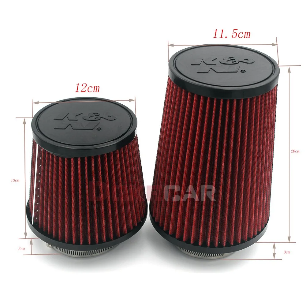 3 Inch Intake Air Filter Short Long Universal High Flow Racing Performance Cone Tapered Airfilter