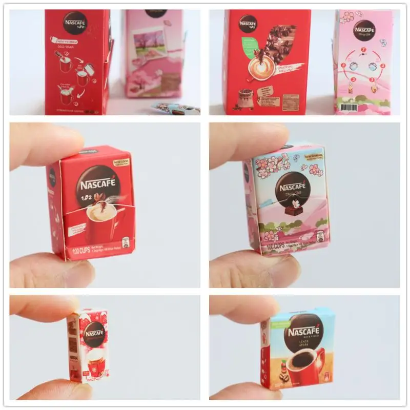 NEW  1/6 1/12 Scale Dollhouse Miniature Coffee Beverage for Blyth OB11 BJD Play Toys Accessories DIY Earring 3