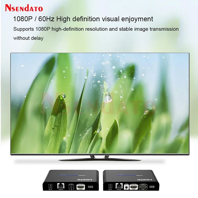 LKV383Pro HDMI Extender 120M Over RJ45 Cat6 TCP IP One to Muitl HDMI Extender with Loop-out HDMI Splitter Extender V4.0