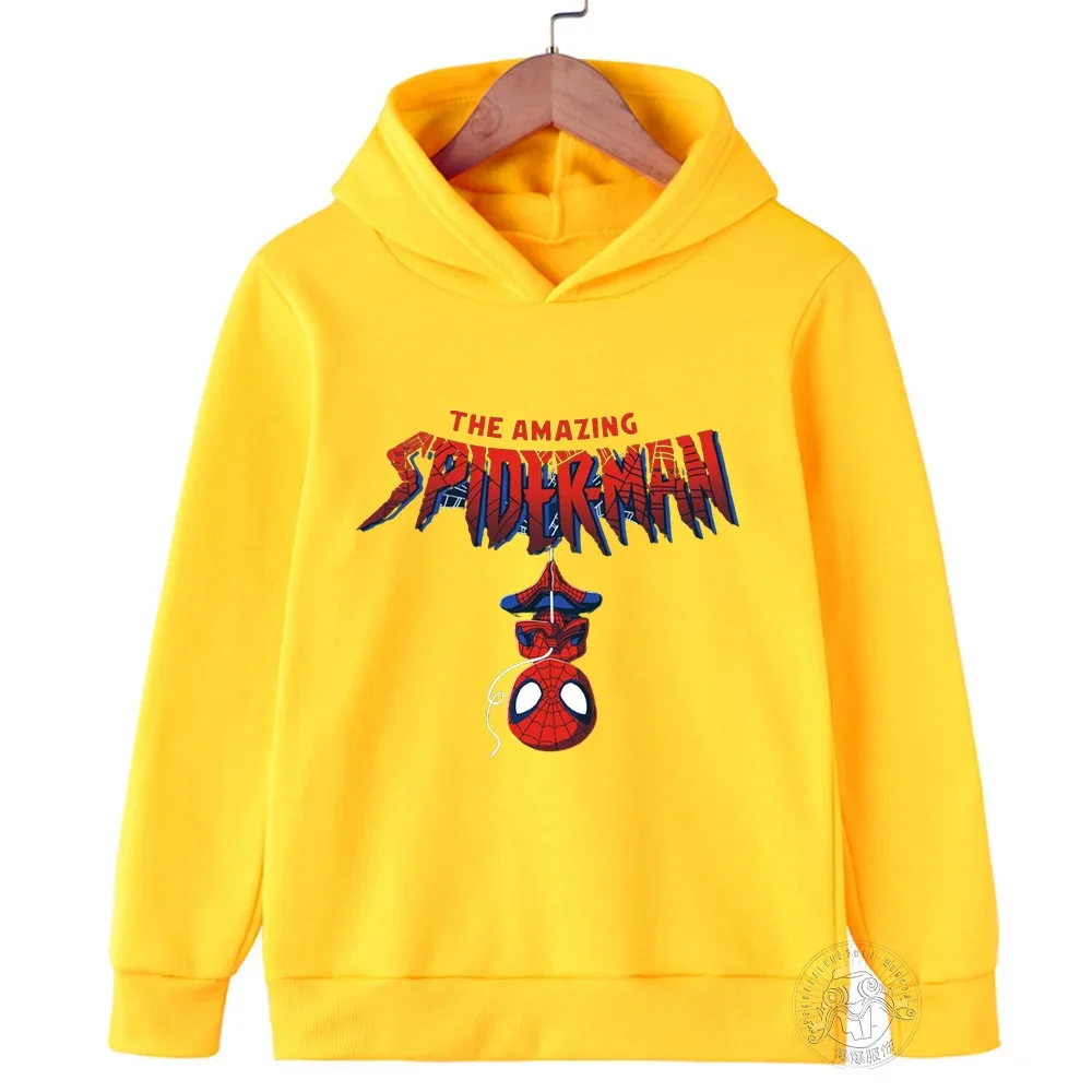 thumbnail image 1 of Sudadera con capucha de Spider-Man para niños, ropa para niñas, ropa de moda para bebés, camisetas deportivas cálidas de otoño, regalos para la temporada de regreso a clases de primavera, 1 of 5