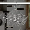 Stainless Steel Windproof Clips Clothespin Laundry Hanger Clothesline Sock Towel Bra Drying Rack Clothes Peg Hook Airer Dryer 2