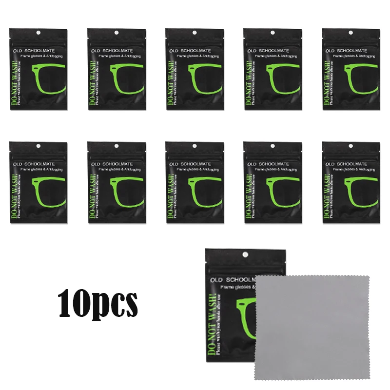 10pcs Reusable antifog wipes for glasses Antifog glasses wipes Anti