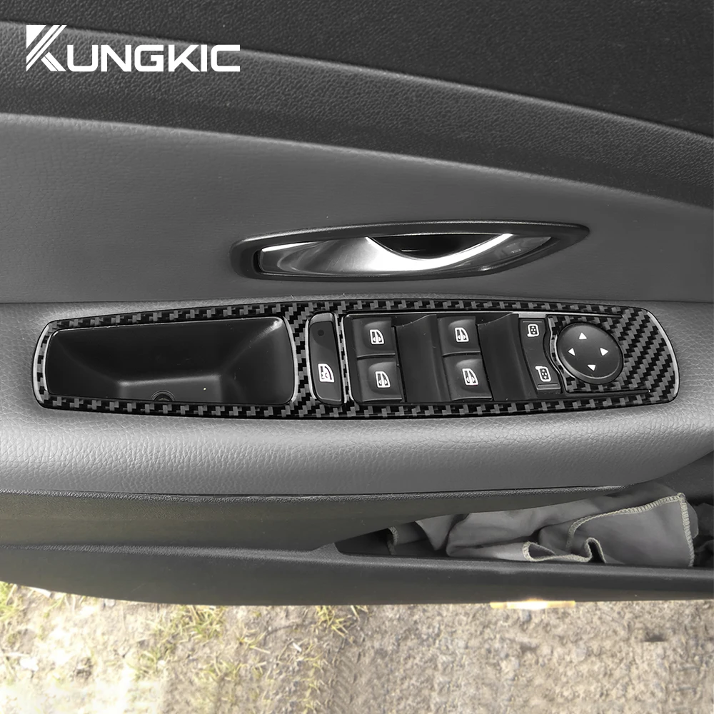 Interieur tuning set‌ Echte zachte koolstofvezel sticker geschikt voor