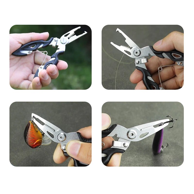 Fishing Tools Multifunction Plier Scissor Braid Line Lure Cutter Hook Remover Fishing Tackle Tool Cutting Fish Use Tongs Fish Scissors