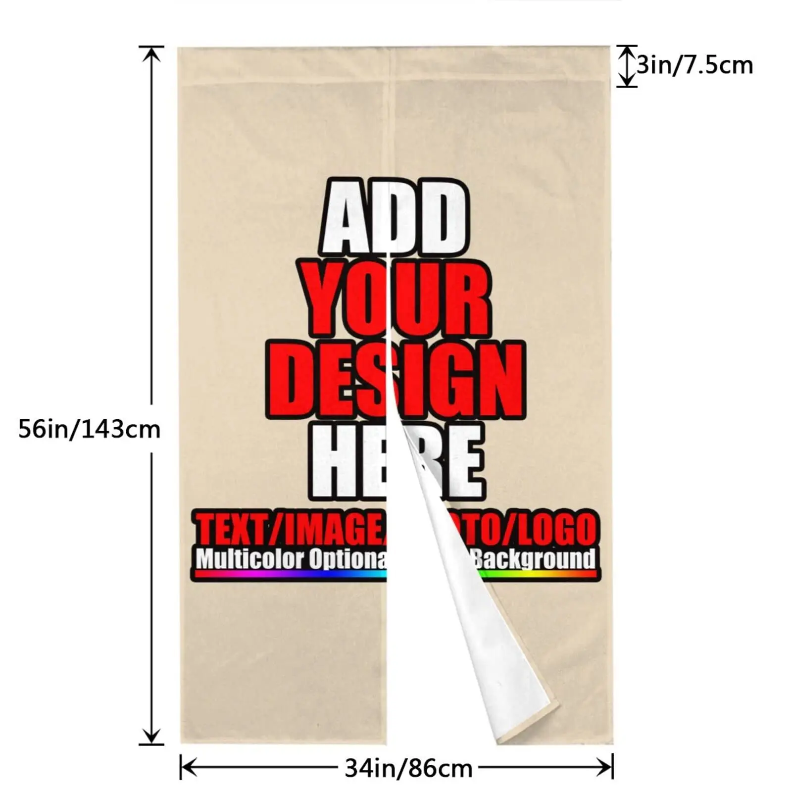 Custom Door Curtain with Words Picture Customized Door Decor Curtain,Kitchen Gifts Personalized Entrance Hanging Half-Curtain 4