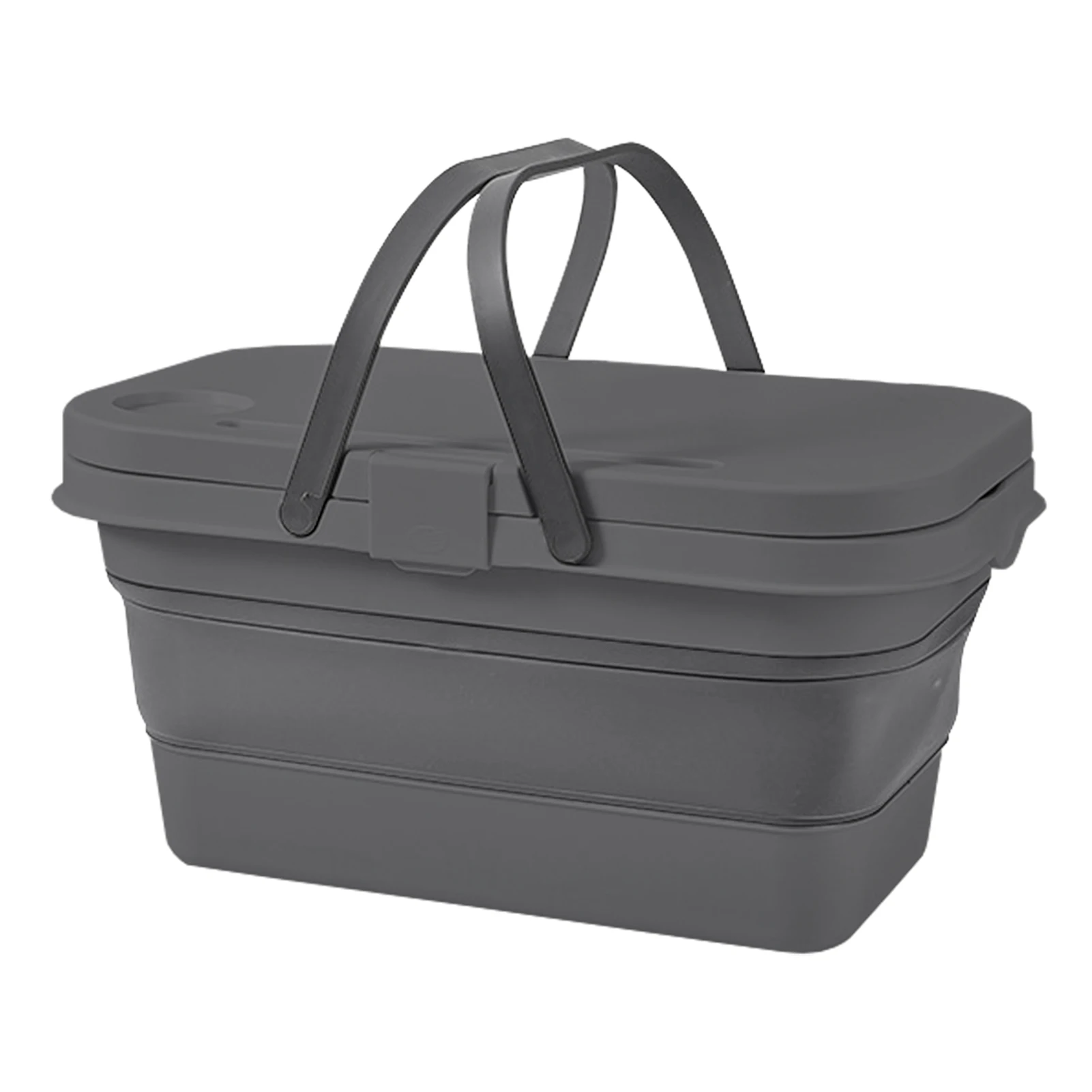 

Multi-Function Foldable Picnic Basket Food Tray Table for Picnic Beach Camping Hiking Fishing BBQ