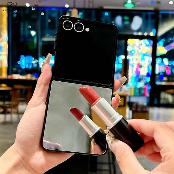 Luxury Mirror Makeup Phone Case - Ultra Slim, Thin, Shockproof, Stylish Korean-Inspired Design
