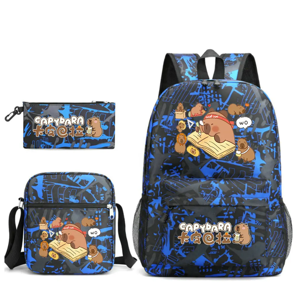 Capybara Mochila Kids Backpack Children School Bags Teenage Girls Boys Laptop Back Pack Women Travel Bagpacks 2
