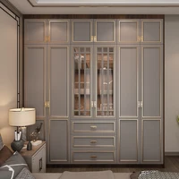 Armoire Moderne Minimaliste pour Chambre à Coucher, Commode à Tiroirs, Penderie Nordique, Meuble de Rangement Cubique Économique, Meubles de Salon 3