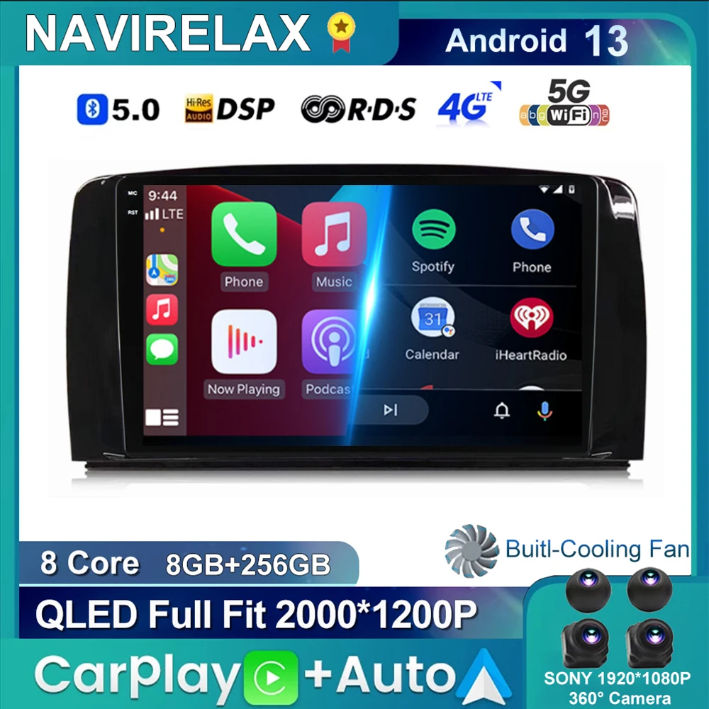 

9" For Mercedes Benz R Class W251 R280 R300 R320 R350 R63 2005-2017 Car Multimedia Player Android Radio GPS Autoradio Head Unit