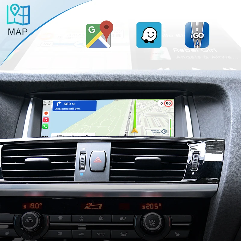 STWEI 무선 애플 카플레이 안드로이드 오토 박스, BMW NBT X3 F25 X4 F26 2014-2016, 자동차 라디오 플레이어, 미러 링크, 전면 후면 카메라