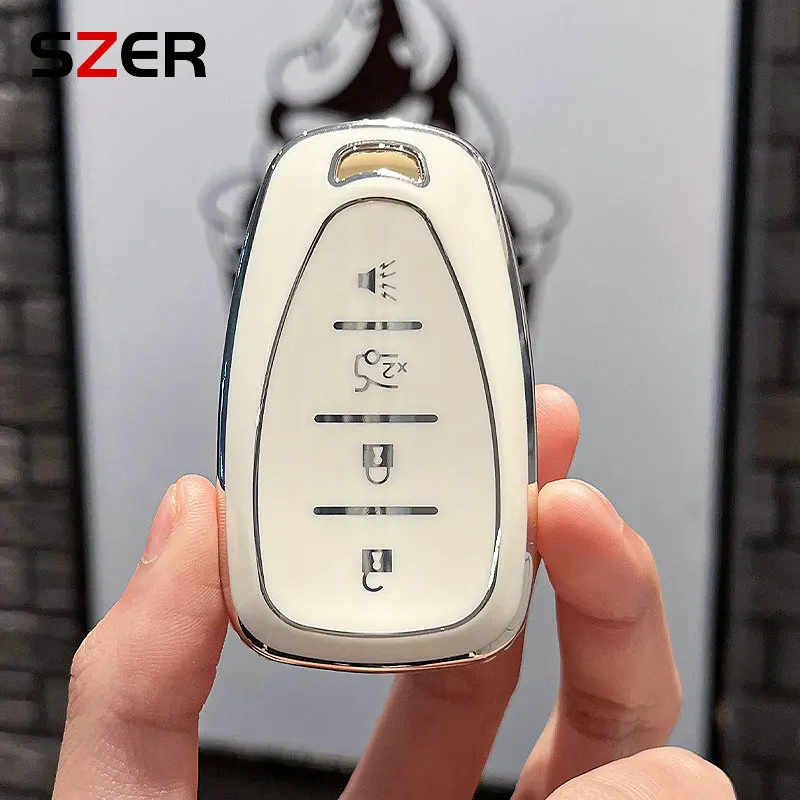 새로운 4 5 버튼 TPU 자동차 키 케이스 커버 Fob For Chevrolet 2017-2019 Chevy Malibu Camaro Cruze Traverse Sonic Volt Bolt Equinox
