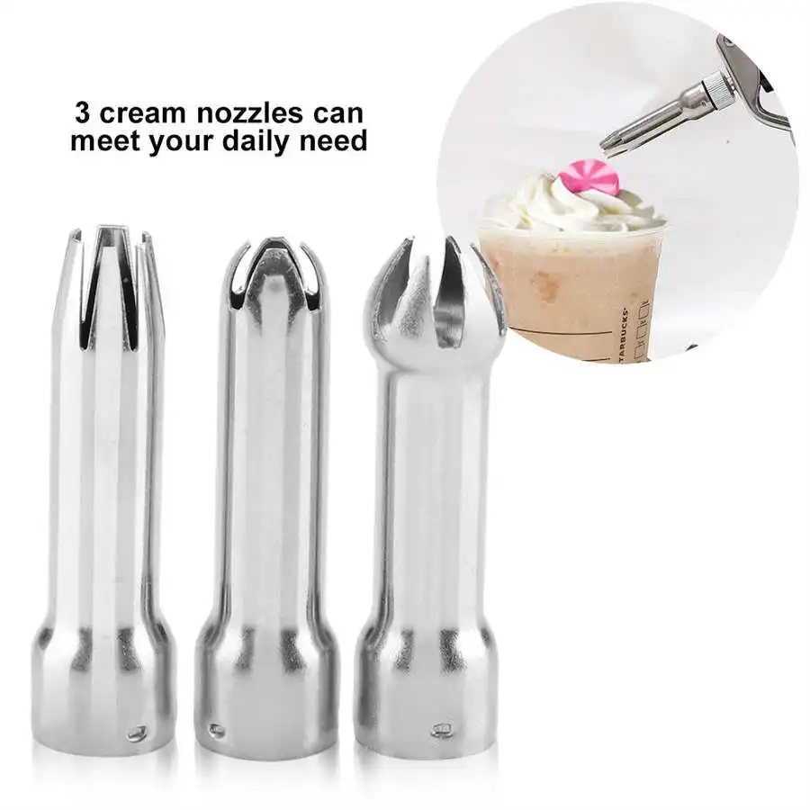 Stainless Steel Safe Cream Nozzle Cake decoration Baking Nozzle Set DIY Cake Decorating 3pcs/ Set