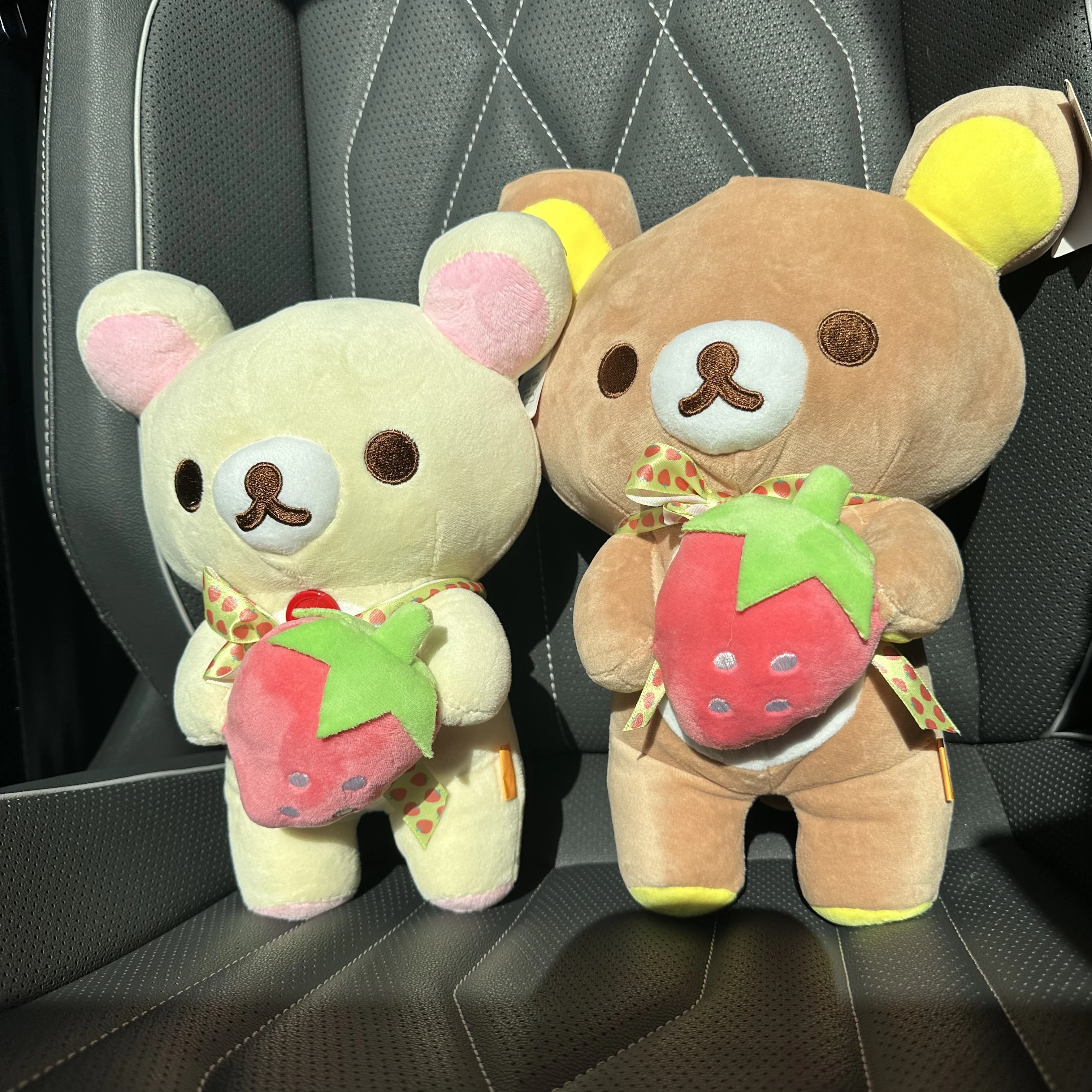 Oso de Peluche de fresa Rilakkuma, muñeco de Peluche de Anime