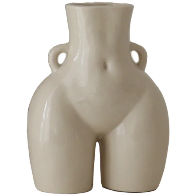 Creative Ceramic Ass Vase Shape Ceramic Vase Decoration Ornaments Home Desktop Decoration Living Room Decoration Ass Vase 6