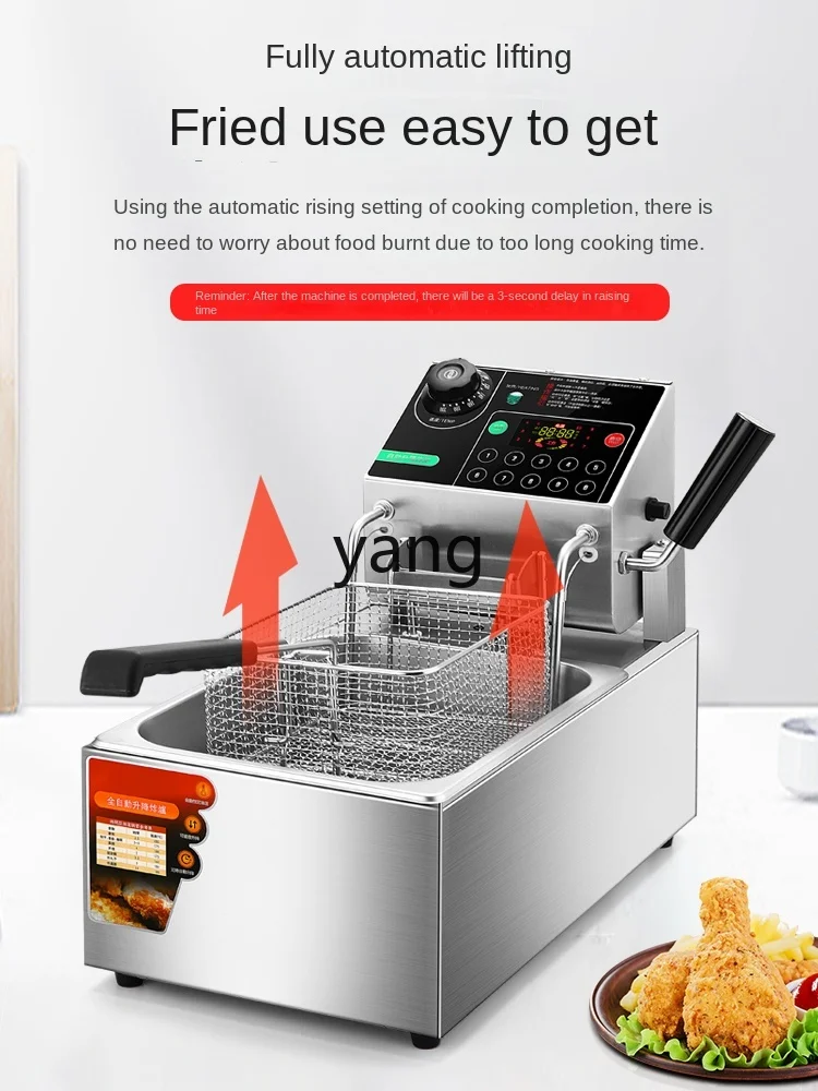 CX Commercial Timing Single and Double Cylinder 220V Intelligent Automatic Lifting Electric Fryer