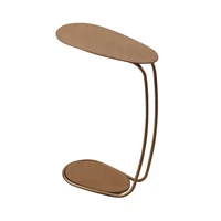 Table basse mobile en métal en forme de C minimaliste, petite table d'appoint créative, canapé simple, manuellement 6