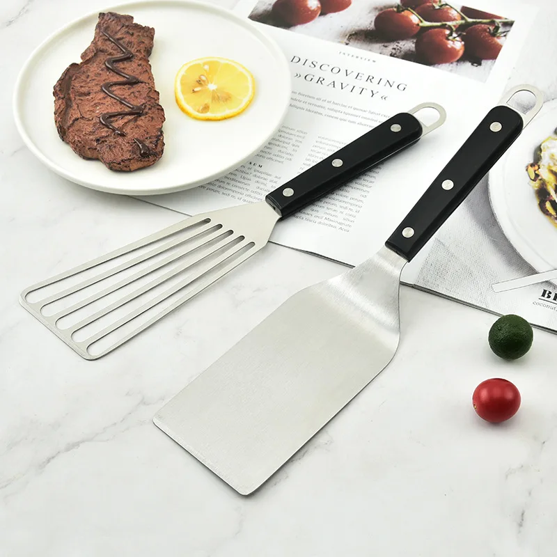 

Stainless steel frying pan spatula tool kitchen multi-purpose spatula new steak spatula bbq barbecue spatula cooking gadgets