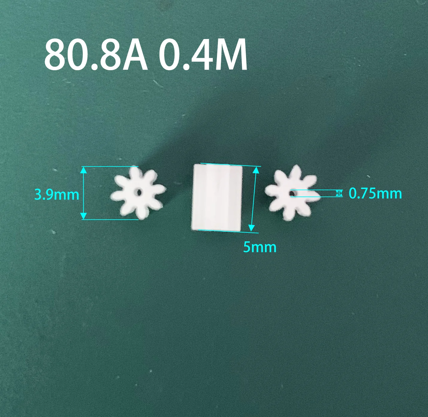 8T 0.8A 0.4M Pinion Gears 8 Teeth Diameter 4mm Motor Main Shaft Gear Hollow Cup Gear Toy Accessories 80.8A MINI 10pcs/lot