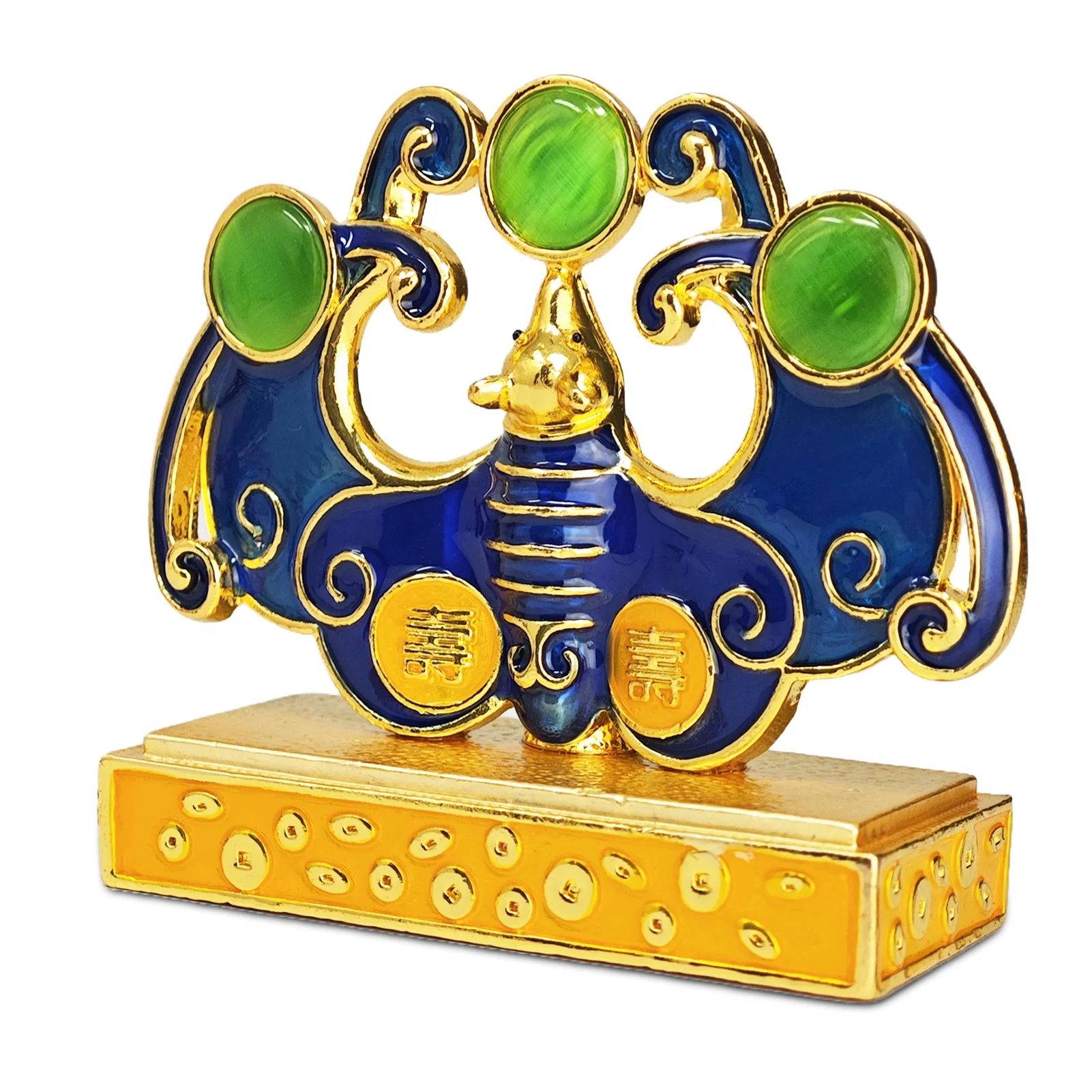Feng Shui Prosperity Bat Statue Fuk Blessing Gift Home Decoration Figurine 2