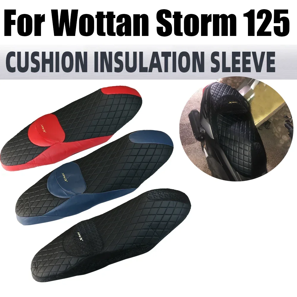 Motorcycle Accessories Seat Cushion Cover Guard Protector Dust Case Leather For Wottan Motor Storm125 Storm 125 Storm-T 125 125T