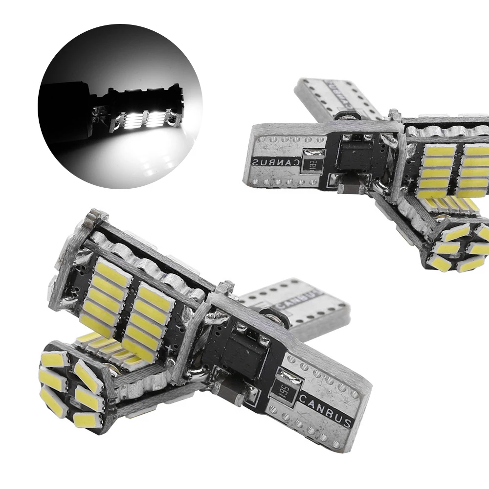 신호 램프 LED 캔버스 전구 4014, 26SMD 계기 조명, 백색 12V 7000K LED 후진 조명, 1200Lm T10 W5W