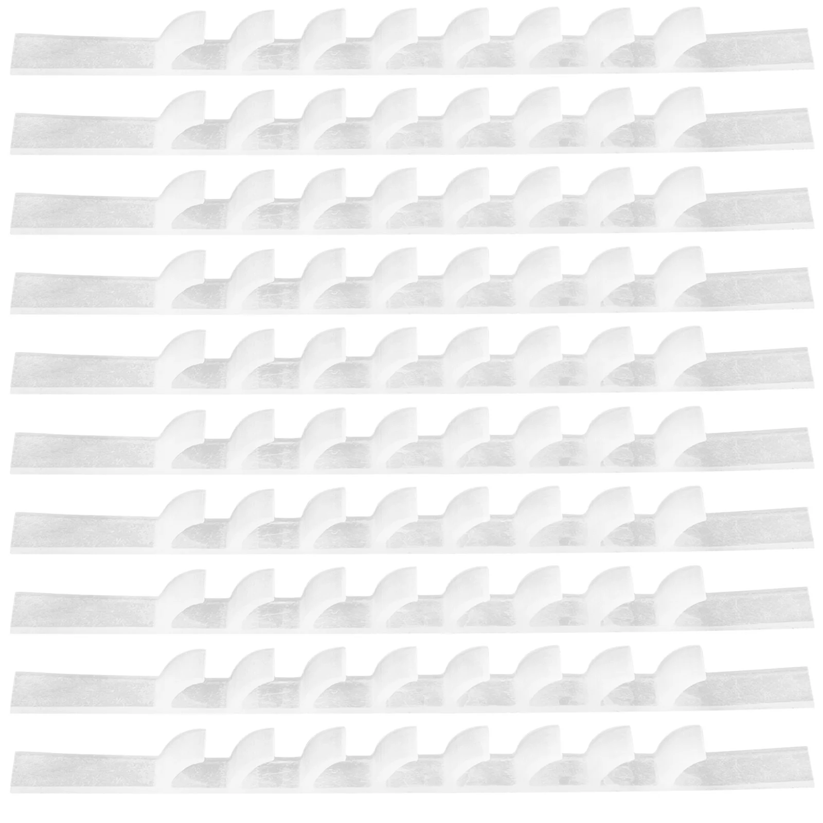 

100 Pcs Hanger Anti-slip Strip Wardrobe Stripes Clothes Clothes Clothes Hangers Accessories Bedroom Skid Stickers Silica Gel