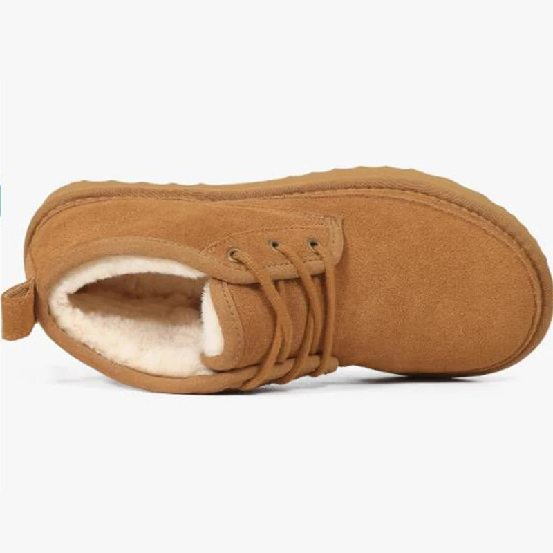 Waterproof Fuzzy Snow Boots Women Ankle Boots