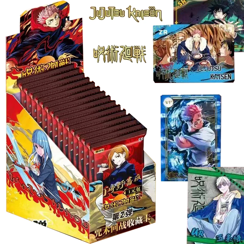 

Jujutsu Kaisen Collection Cards for Children Fantasy Battle Anime Protagonist Itadori Yuji Satoru Gojo Stamp Card Hobbies Gifts
