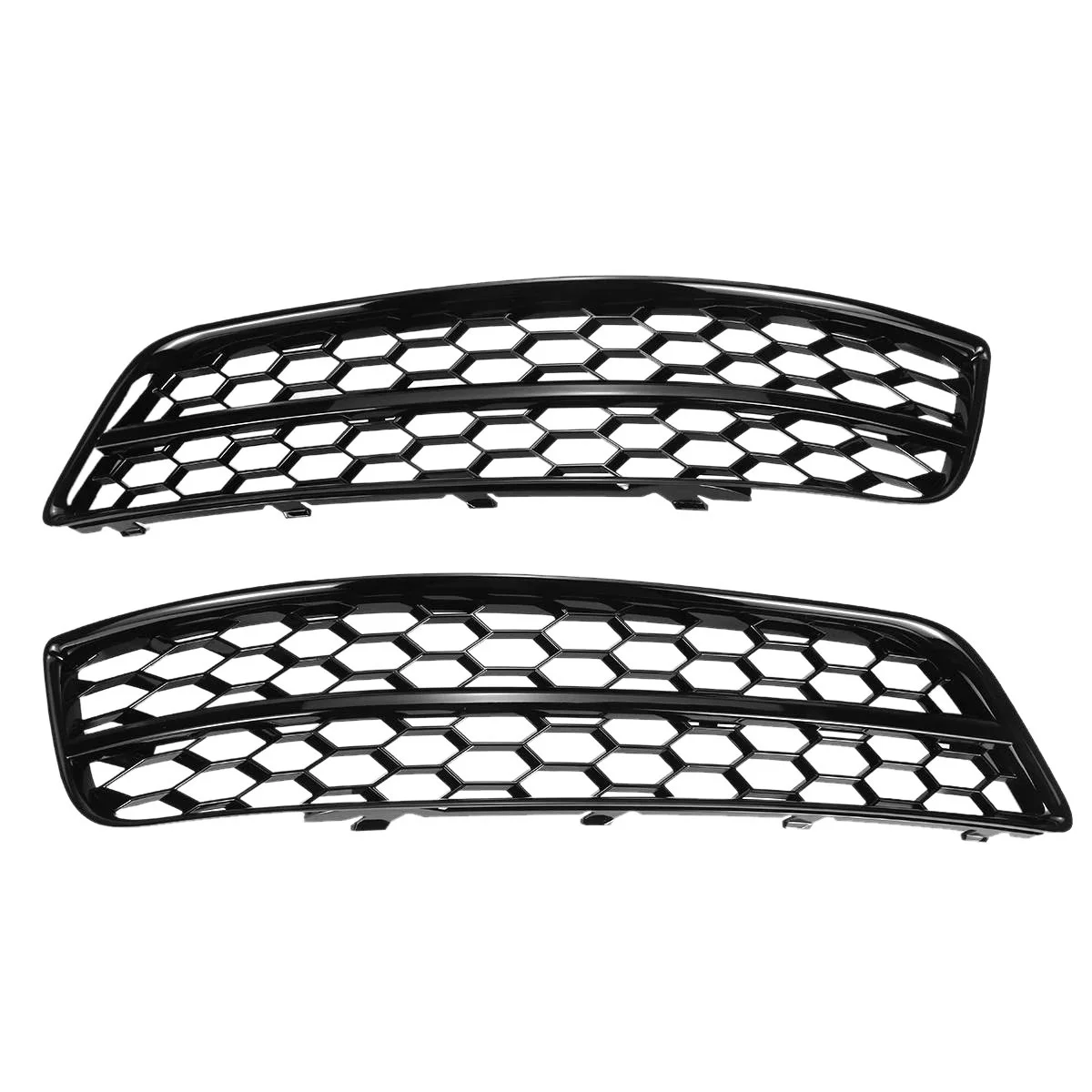 

Black Car Front Bumper Fog Light Mesh Grille for A3 8P 2009-2013 Fog Lamp Honeycomb Cover 8P0807681 8P0807682D