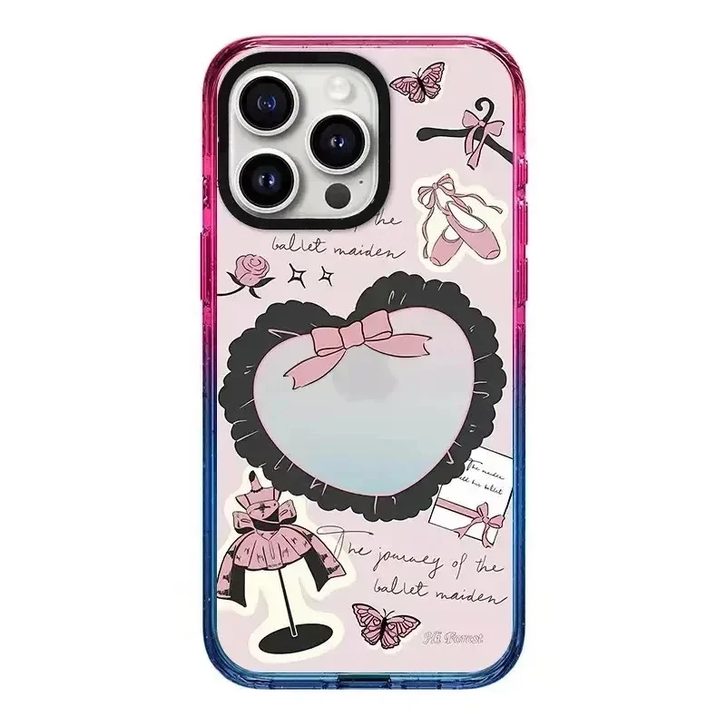 

Swan Bowknot 2.0 Acrylic Colorful Border iPhone 11 12 13 15 14 Pro Max Protective Case, Fits iPhone 15 Pro Max