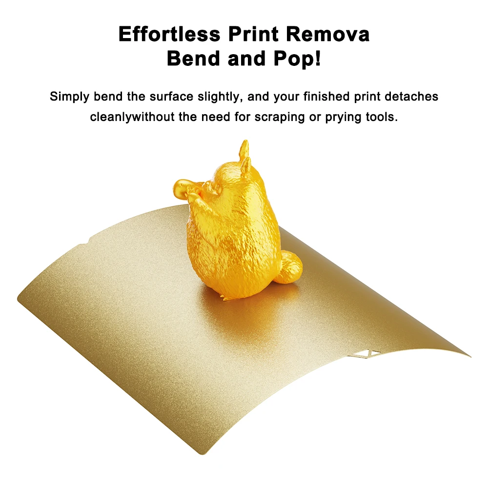 For Anycubic Kobra S1 Plate Pei Sheet 264x276mm Textured Kobra S1 Combo Build Plate Double Sided Peo Pet Pey Kobra S1C Bed — view 2
