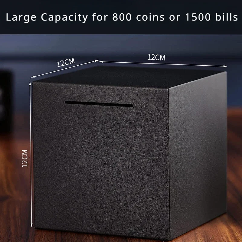Customized Adult Piggy Bank Piggy Bank for Adults Must Break to Open Stainless Steel Piggy Bank-Metal Saving Box Large Capacity 3