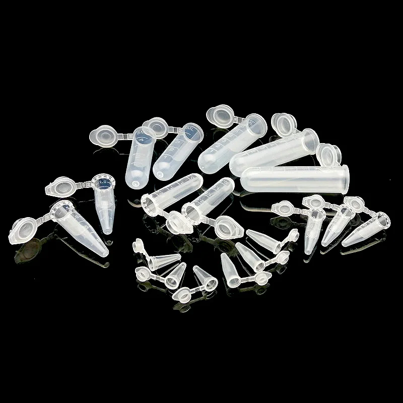 Plastic Test Tubes Centrifuge Tube Laboratory Plastic Centrifuge Tube EP test tube PCR tube Sample Repackaging small bottle 0.1/0.2/0.5/1.5/2/5/7ml