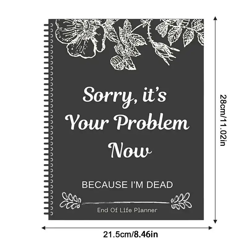 Happy Life Planner End Of Life Planner Organizer Workbook Funny Guided Final Arrangements Organizer For Possessions Business