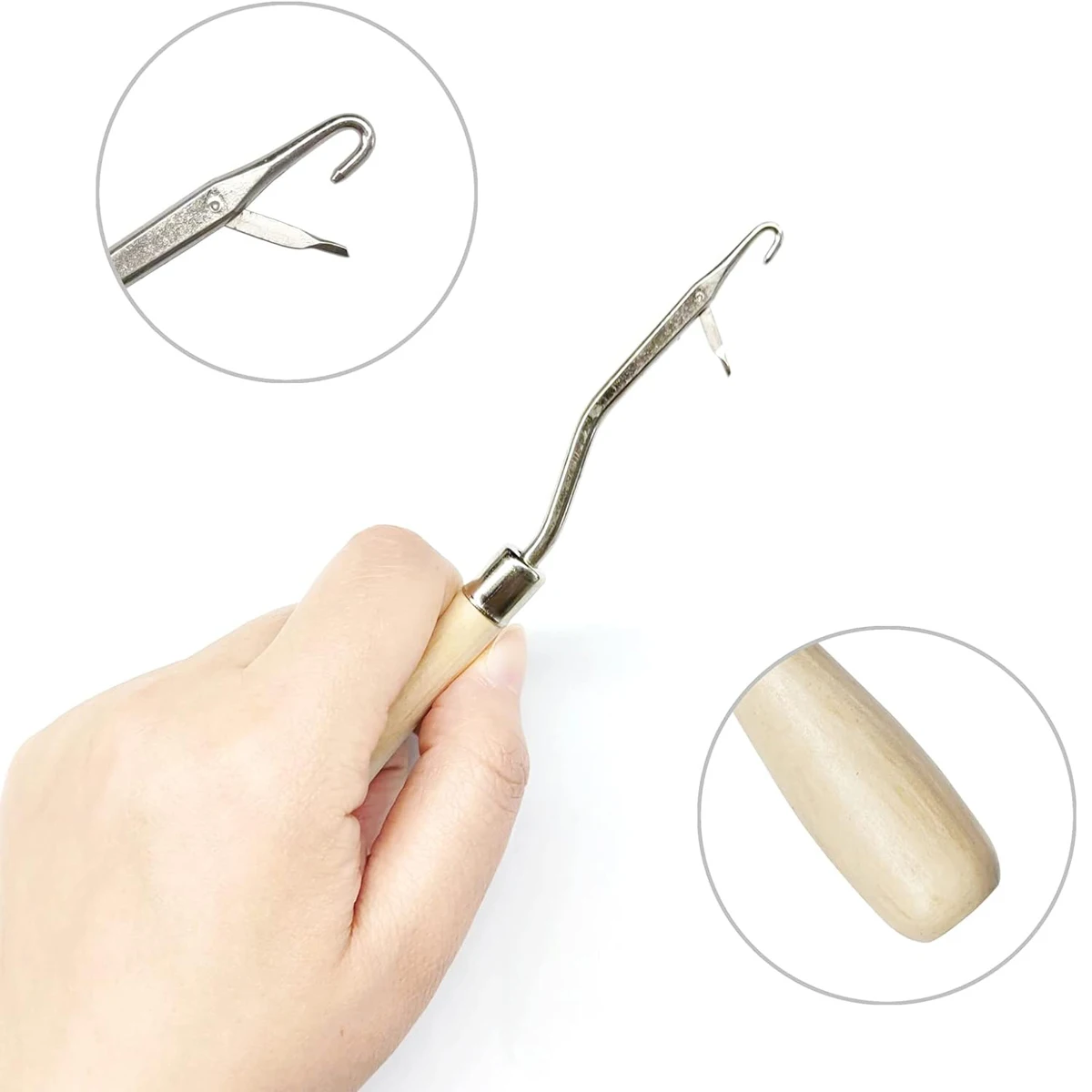 Crochet Hooks Needle Knitt for Making Jumbo Braiding Dreadlock Hair Tools Weaving Dreadlock Extension